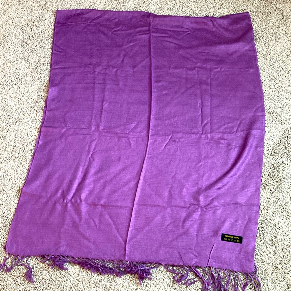 NEW 100% Thai Silk scarf.